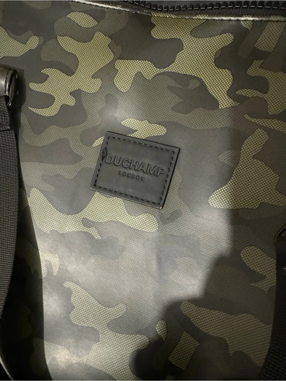 Duchamp Olive Green Camo Duffel Bag